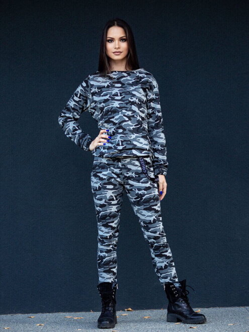 Trainingsanzug für Damen VSB -KATTY 02 ARMY grau