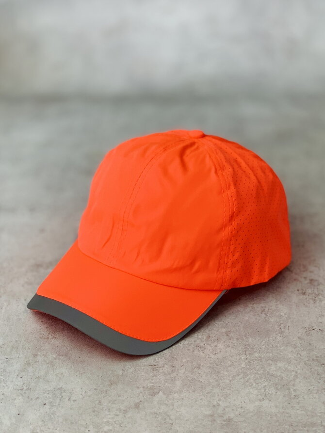 Damen Schildmütze A-95 in neo-orange Farbe