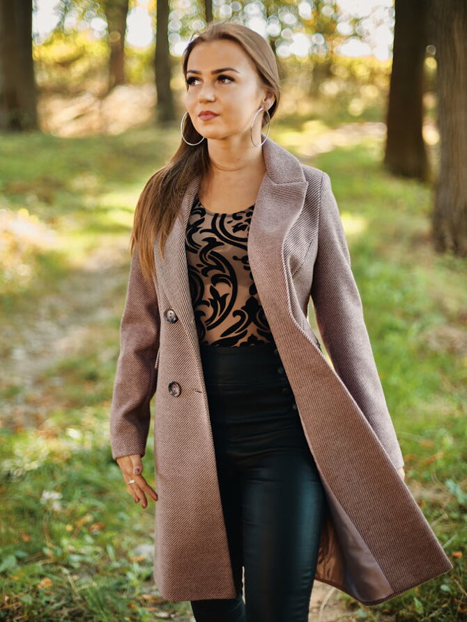 Damen Wintermantel KATIA rosa