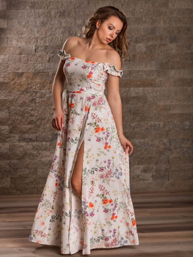 VERSABE Damen MAXI Kleid VS-SA 1911 Blumenmuster