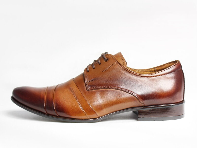 Brown elegante Schuhe - Leder Modell 116 Brown elegante Schuhe - Leder Modell 116
