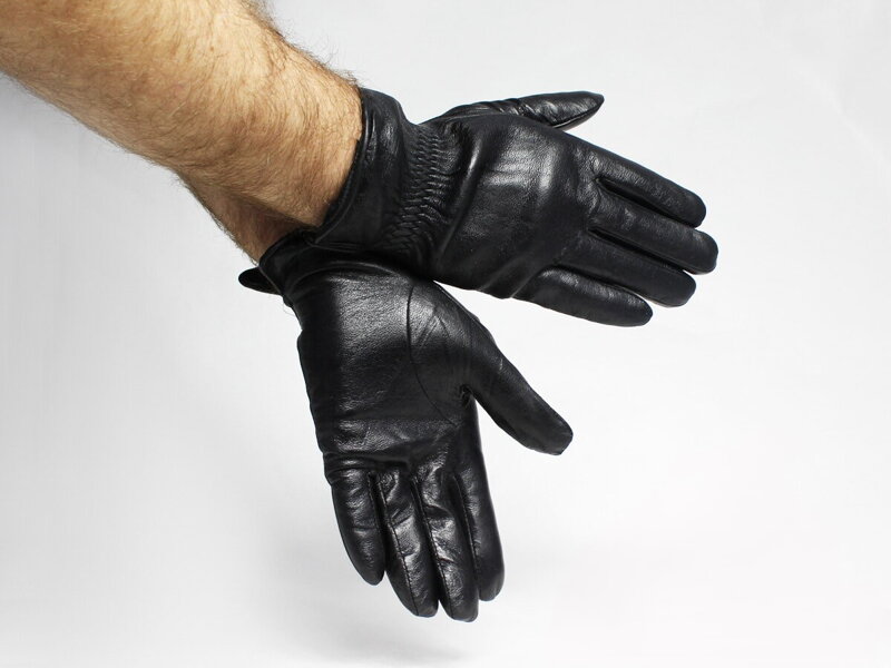 Herren Lederhandschuhe Modell 2 schwarz Herren Lederhandschuhe Modell 2 schwarz