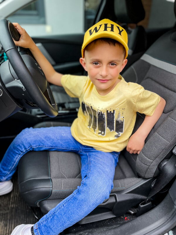 Detské žlté chlapčenské tričko s potlačou Detské žlté chlapčenské tričko s potlačou