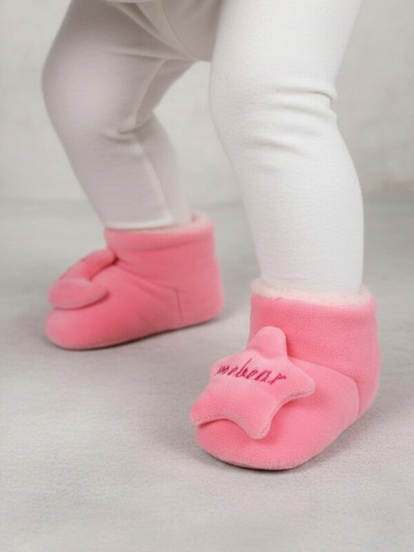 Mädchen Krabbelschuhe Mebear rosa