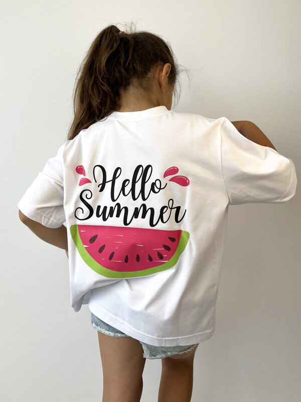 Mädchen T-Shirt mit VSB SUMMER Aufdruck Mädchen T-Shirt mit VSB SUMMER Aufdruck
