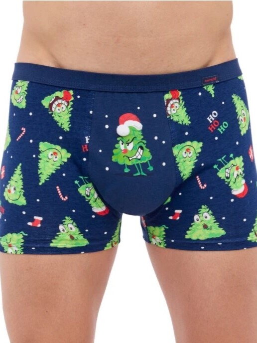 Herren-Weihnachtsboxer 007/73 Bäume