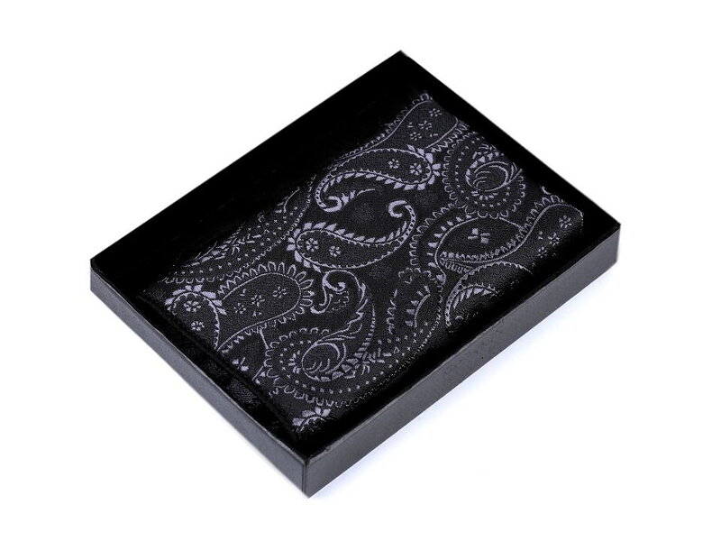 Herren Einstecktuch Paisley-Muster 770802 schwarz Herren Einstecktuch Paisley-Muster 770802 schwarz