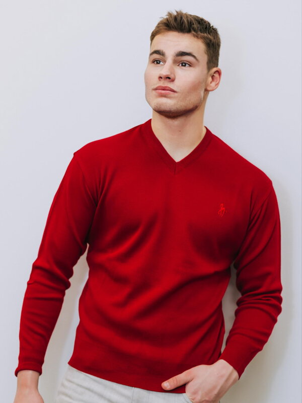 Man Pullover 01 rot