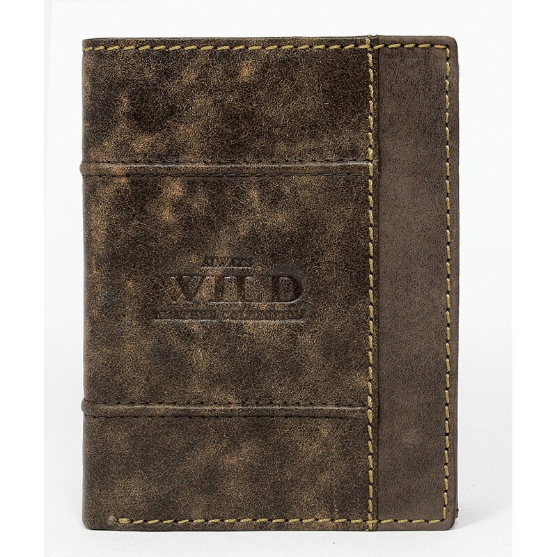 Herren Leder-Geldbörse Wild N4-DIS dunkelbraun Herren Leder-Geldbörse Wild N4-DIS dunkelbraun