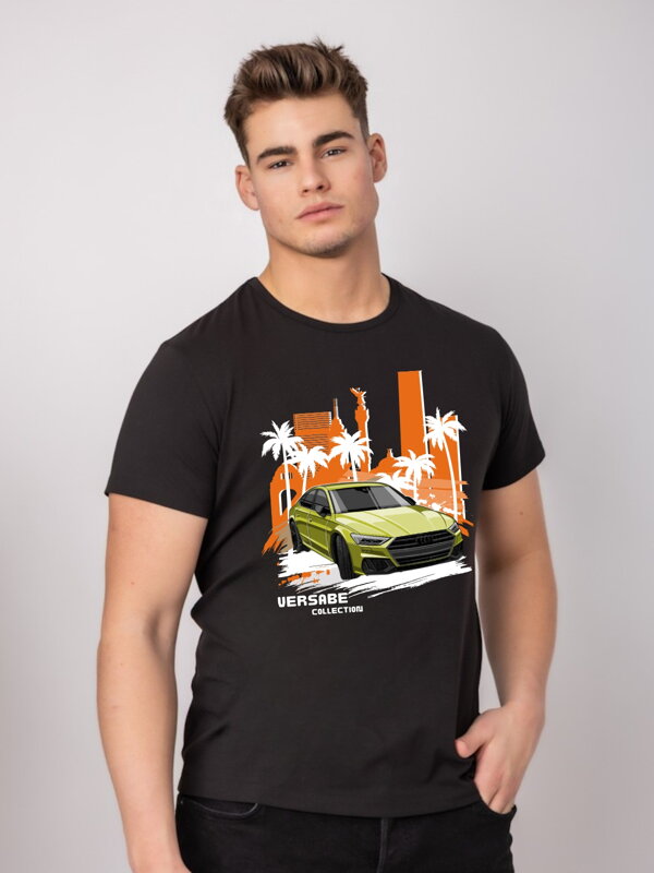Herren Oversize T-Shirt VSB AUDI schwarz
