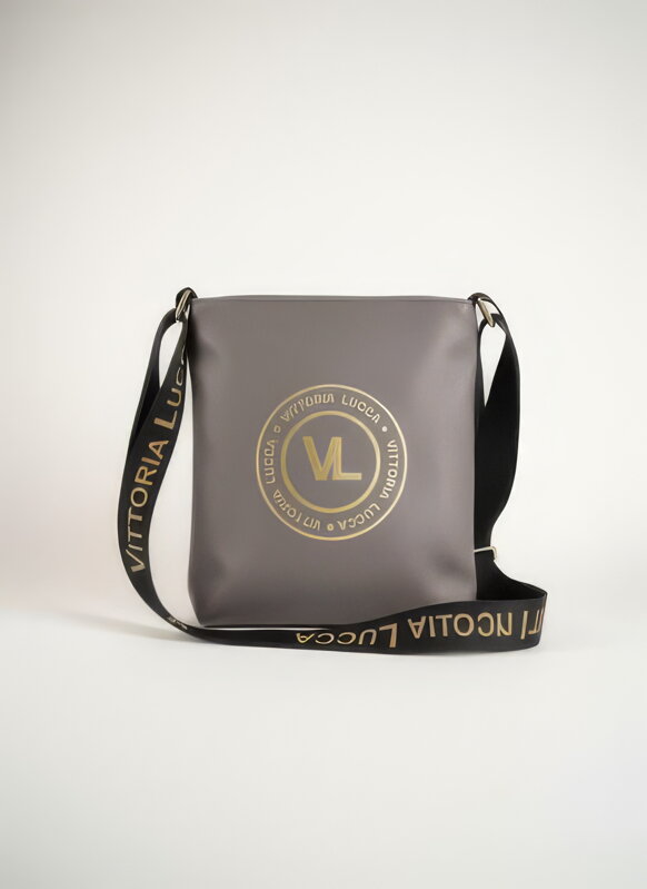 Damen Crossbody Handtasche VITTORIA LUCCA hellgrau