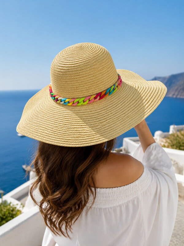 Damenhut mit Kette B-50 Creme