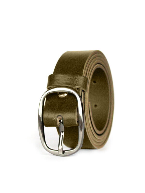 Damski skórzany pasek w kolorze brazowym 2,7cm