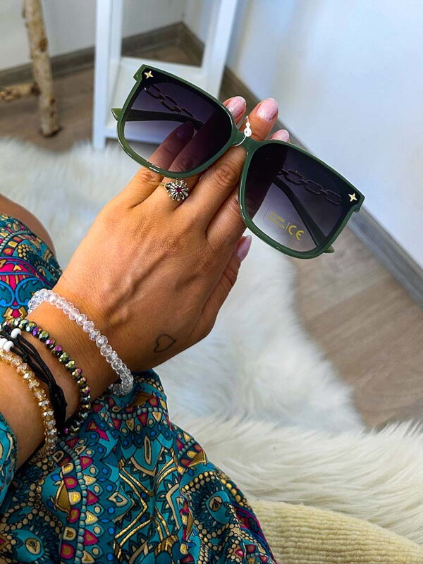 Stilvolle Damen Sonnenbrille grün