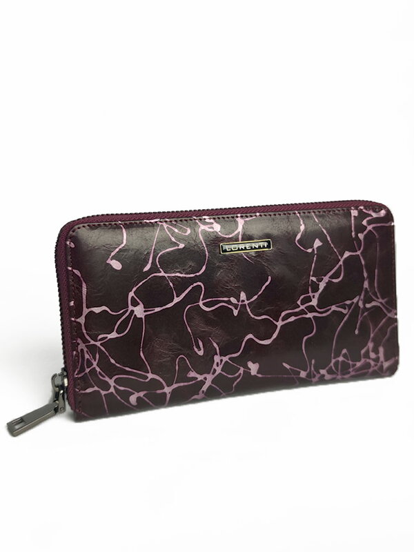 Damen Leder-Geldbörse LORENTI 76119-CV lila glatt Damen Leder-Geldbörse LORENTI 76119-CV lila glatt