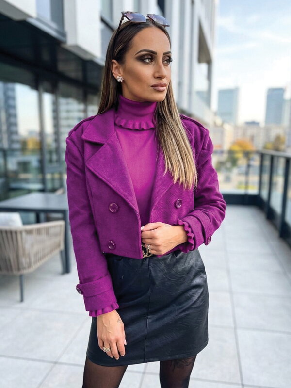 Pflaumenfarbene Weste