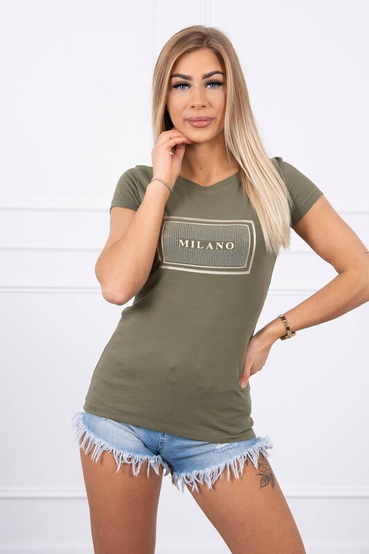 Damen T-Shirt MILANO olivgrün