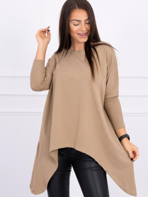 Damen Oversize Langarmshirt 8875 braun Damen Oversize Langarmshirt 8875 braun