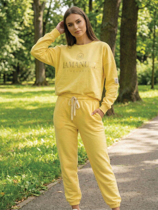 Dámska žltá tepláková súprava LAMANUEL