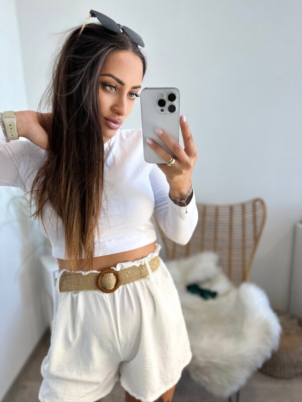 Trendige Damen-Shorts in Weiß