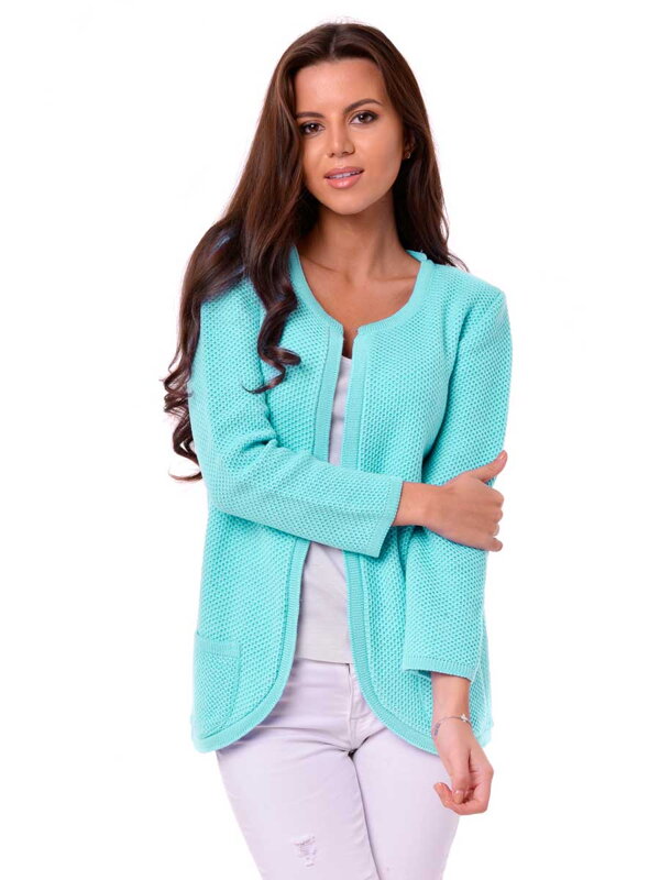 Damen Strickjacke NESS - türkysblau Damen Strickjacke NESS - türkysblau
