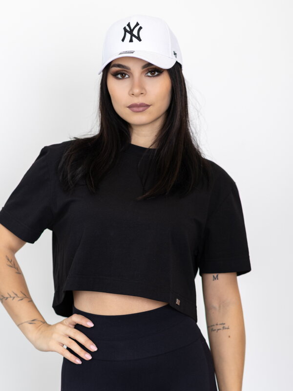 Schwarzes Oversize VSB LILLY Croptop