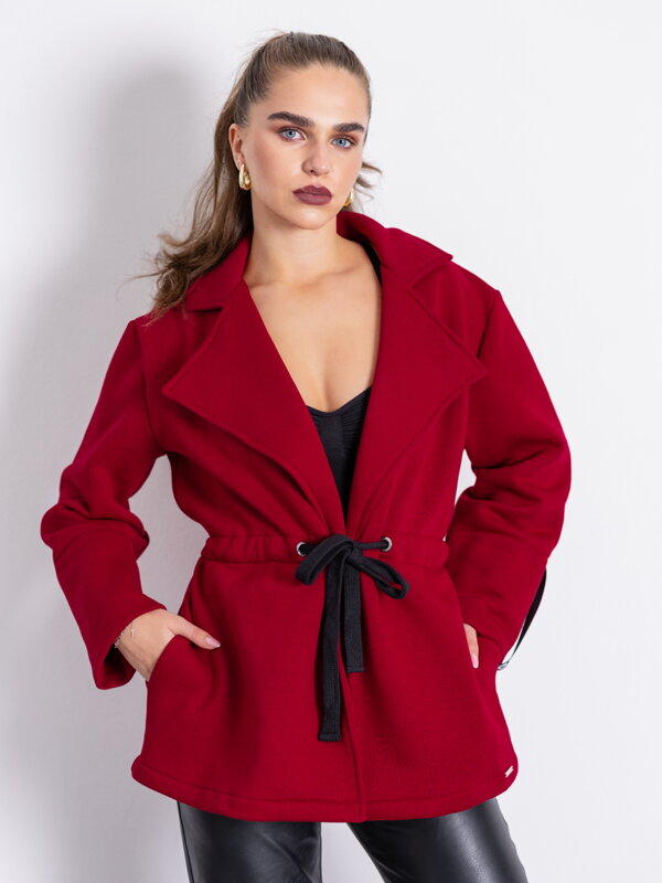 Dámsky kabát VSB ESTER v burgundy farbe