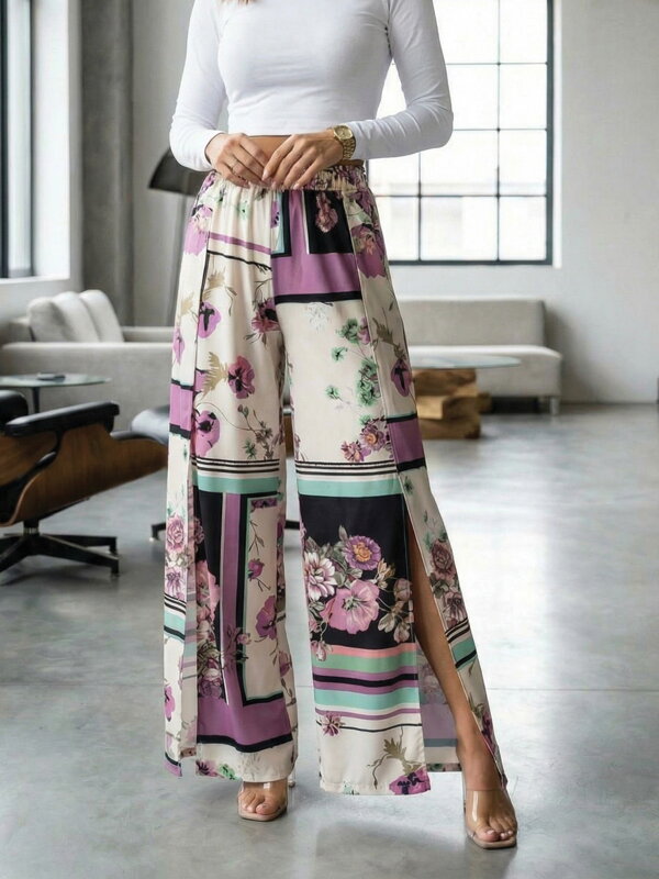 Damen Sommerhose VSB PALAZZO Muster