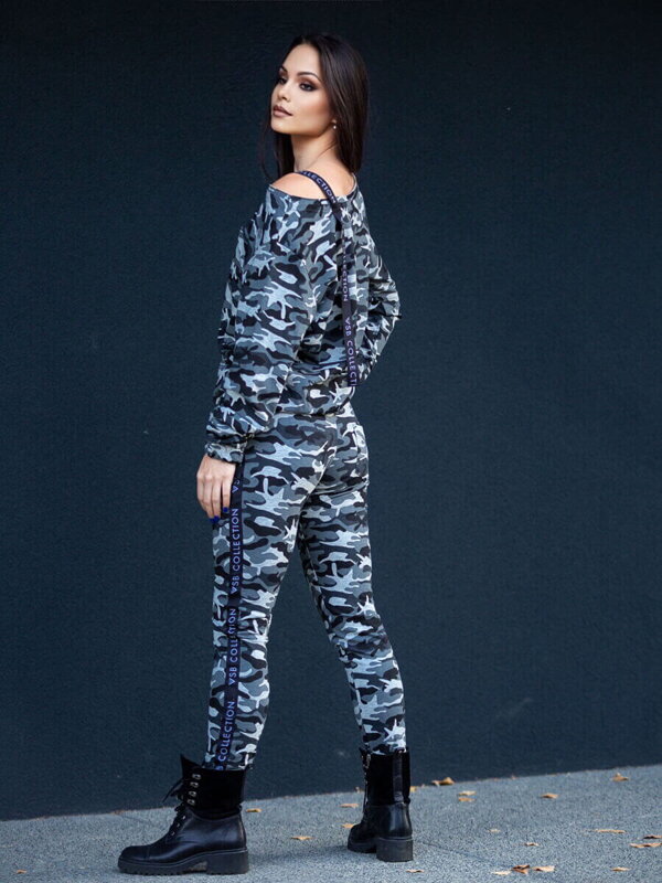 Trainingsanzug für Damen VSB -KATTY 02 ARMY grau