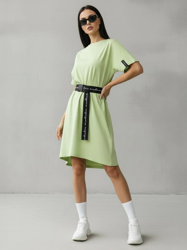 Sommerliche Tunika VSB CLAUDIE limettenfarbe