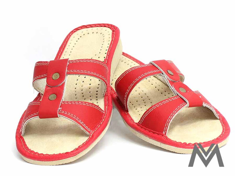 Offene Damen Hausschuhe Modell 5 rot Offene Damen Hausschuhe Modell 5 rot