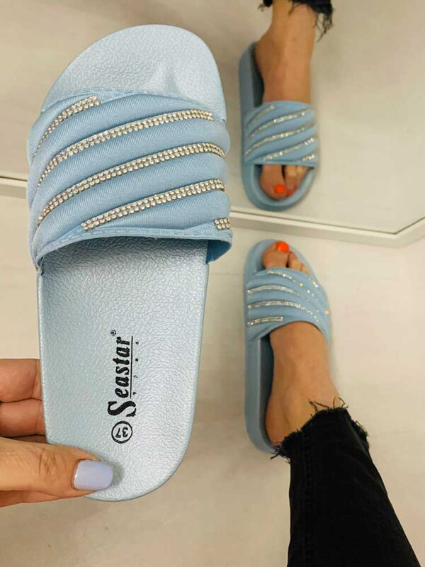 Damen-Flip-Flops für den Sommer blau CK176 Damen-Flip-Flops für den Sommer blau CK176